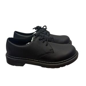 Dr Martens 1461 Mono Y Black Leather Oxford Shoes Size 6 Youth